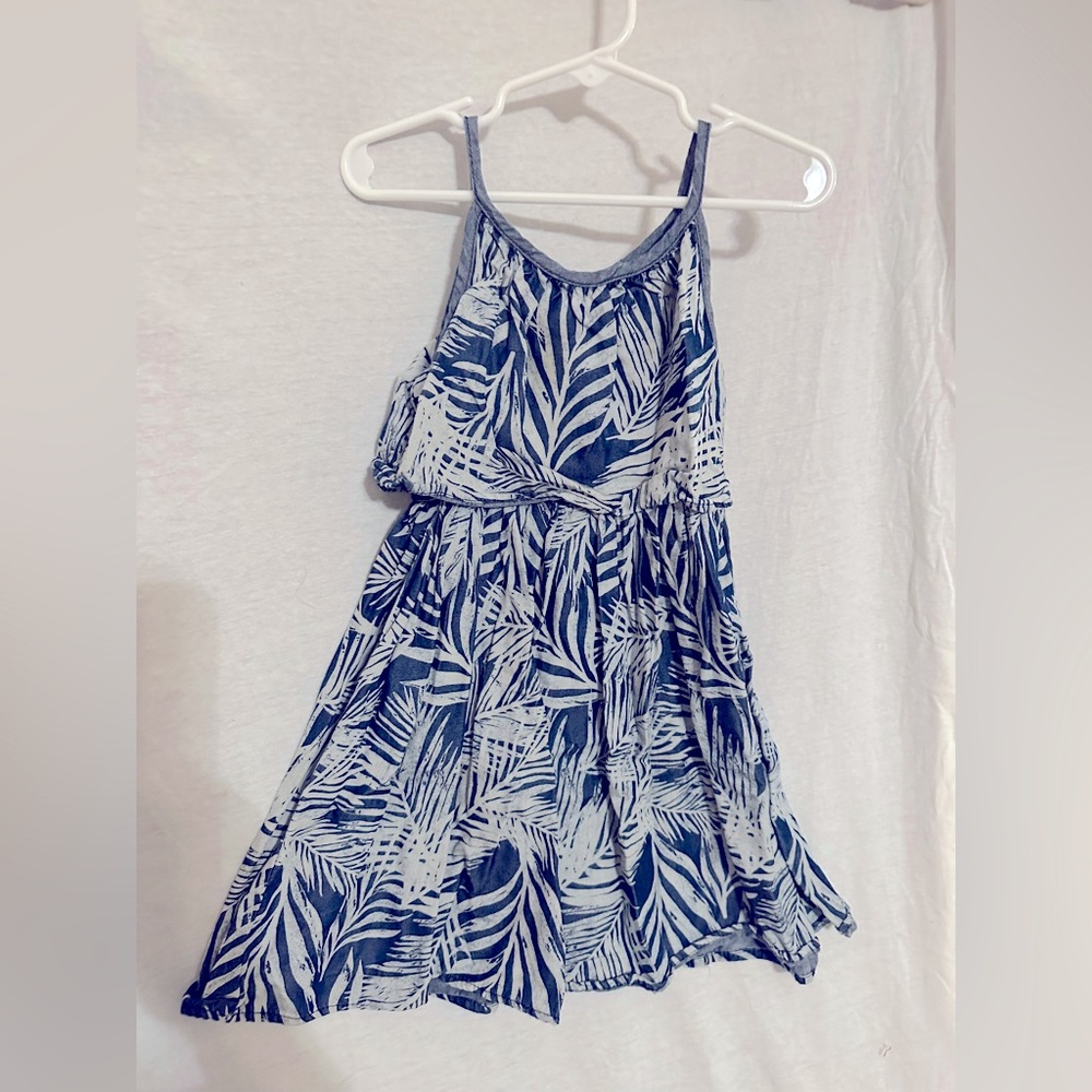 Frenchie girls size 4 blue Hawaiian dress